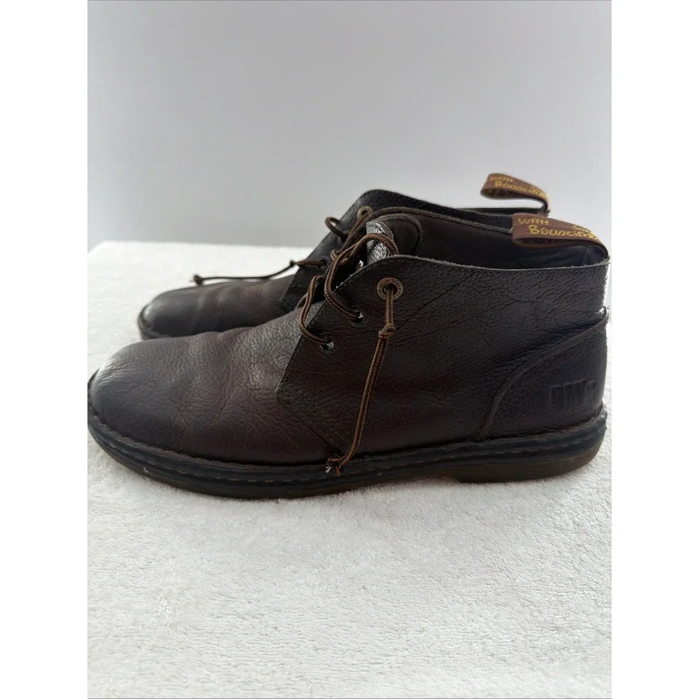 Dr Martens Sussex Black Pebbled Leather Slip Resistant Chukka Boots Sz 12 /EU 46